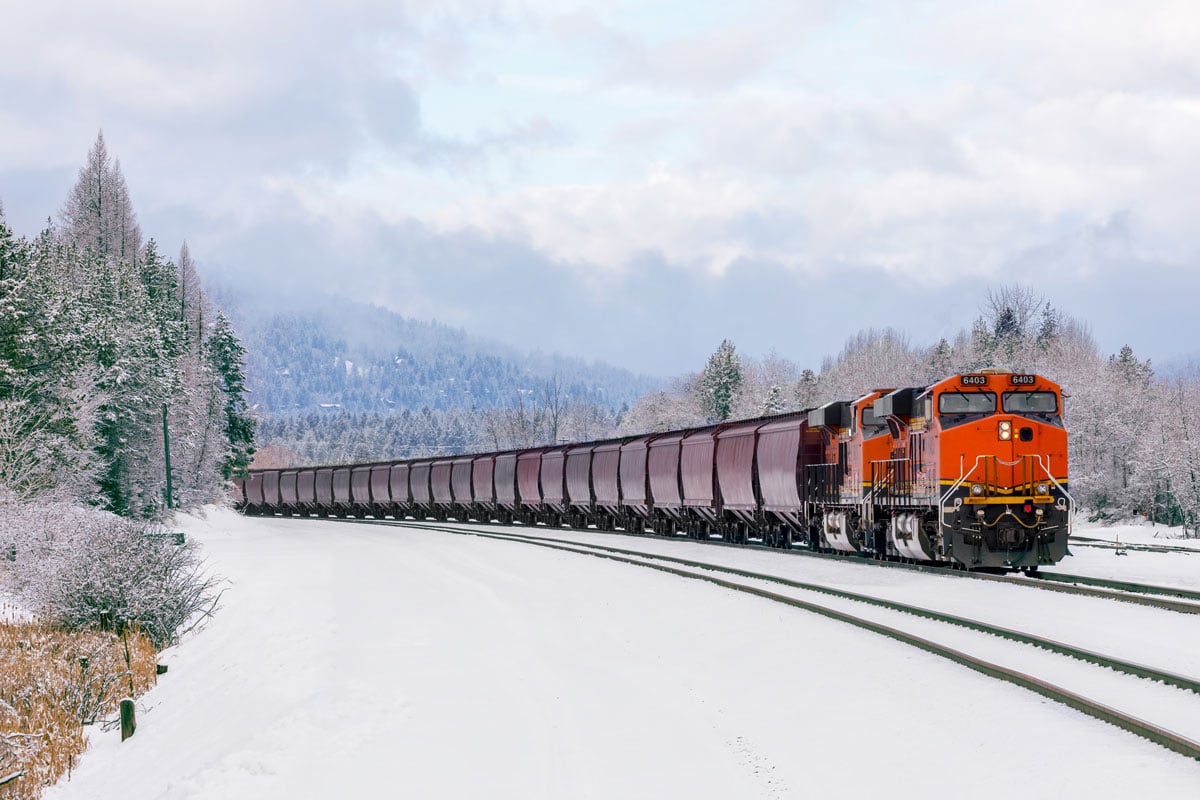 Winter-locomotive