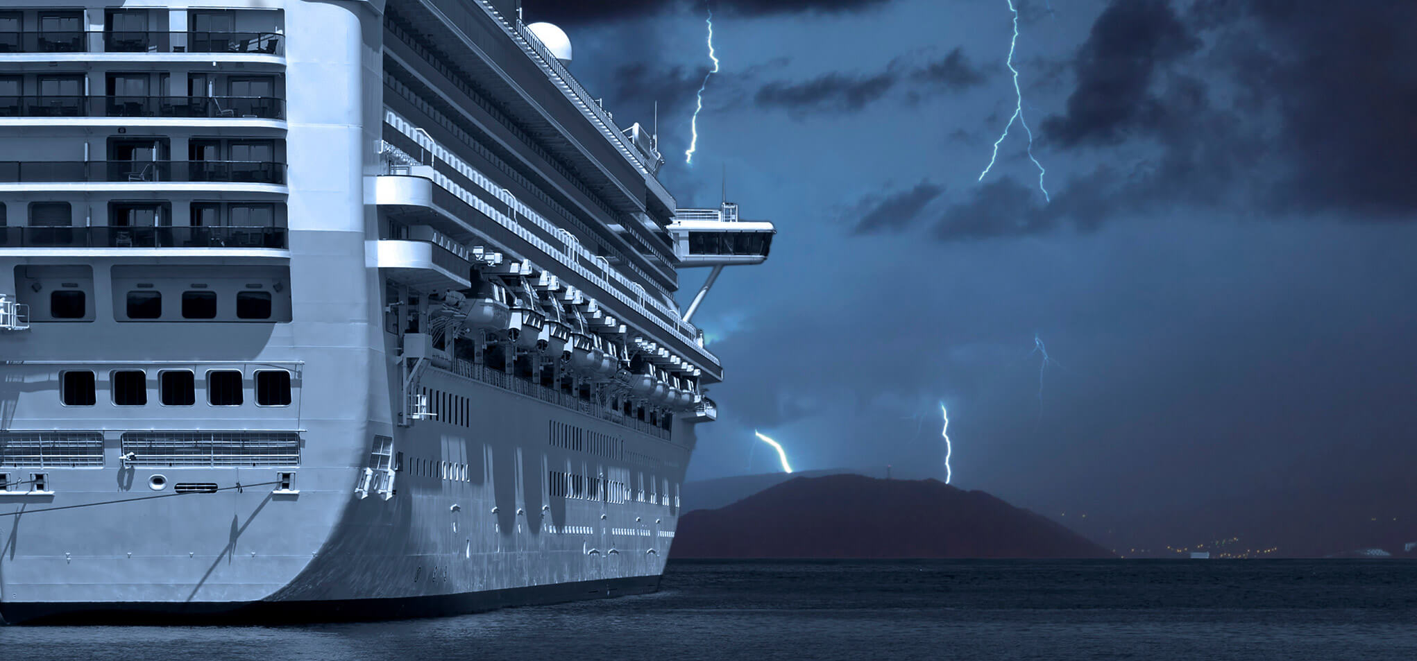 Cruise Ship at night