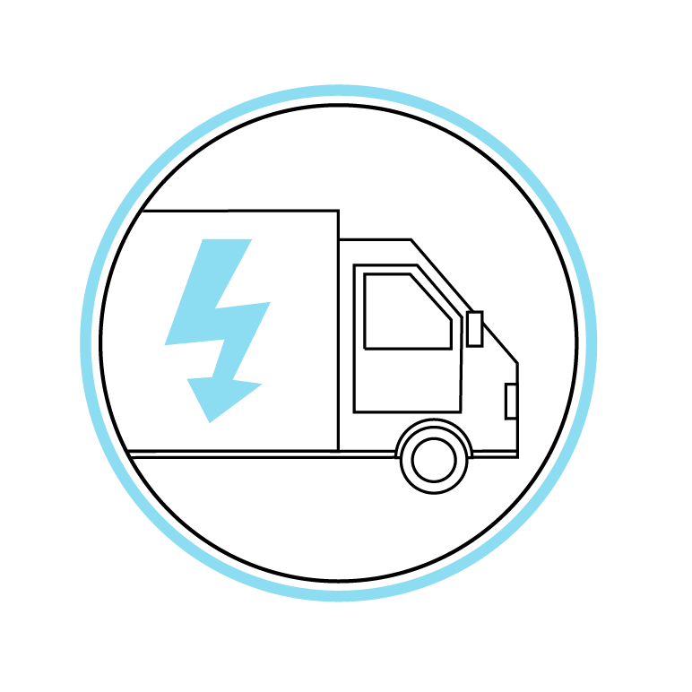 Electric delivery trucks