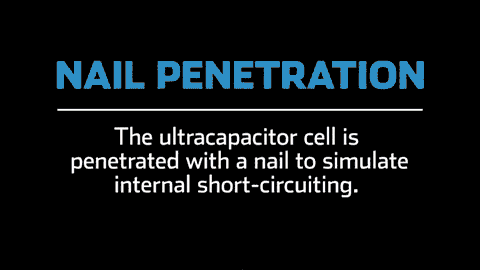 nail penetration test supercapacitor cell