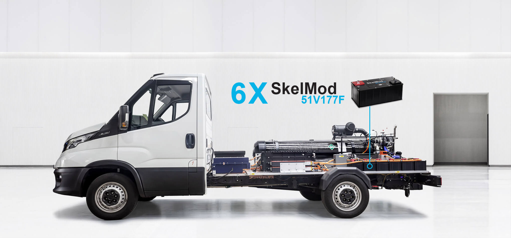 Hydrogen fuel cell van powered by Skeleton supercapacitors