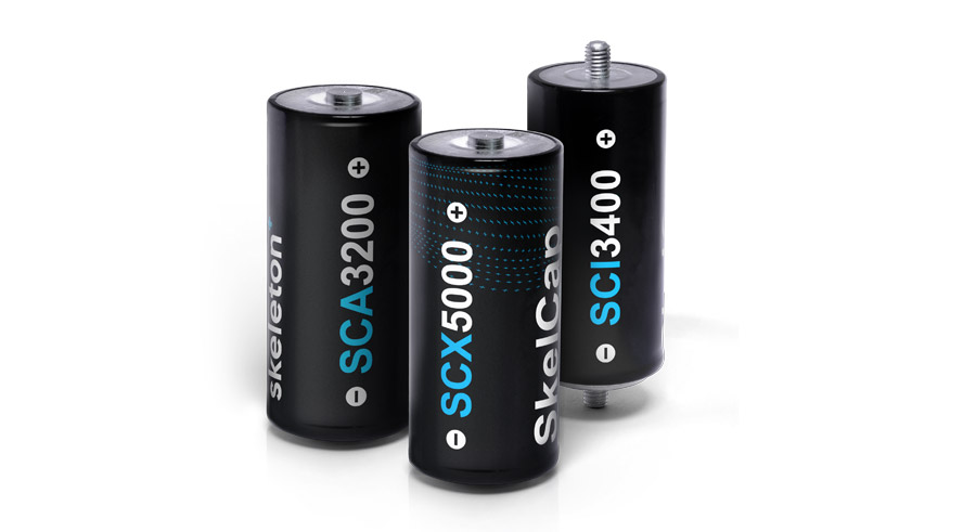 Skeleton supercapacitors